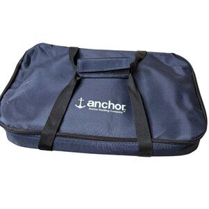 Anchor Hocking 15" X 10" Insulated Casserole Carrier Bag Navy Blue Travel Padded